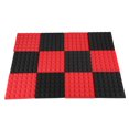 thumbnail image 1 of Paneles de espuma acústica de color carbón, insonorización, aislamiento acústico para estudio, 5 x 25 x 25 cm (negro y rojo), 1 of 8