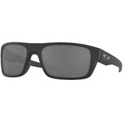 Oakley Drop Point OO9367 936708 60MM Matte Black/Prizm Black Polarized Rectangle Sunglasses for Men  BUNDLE with Oakley Accessory Leash Kit