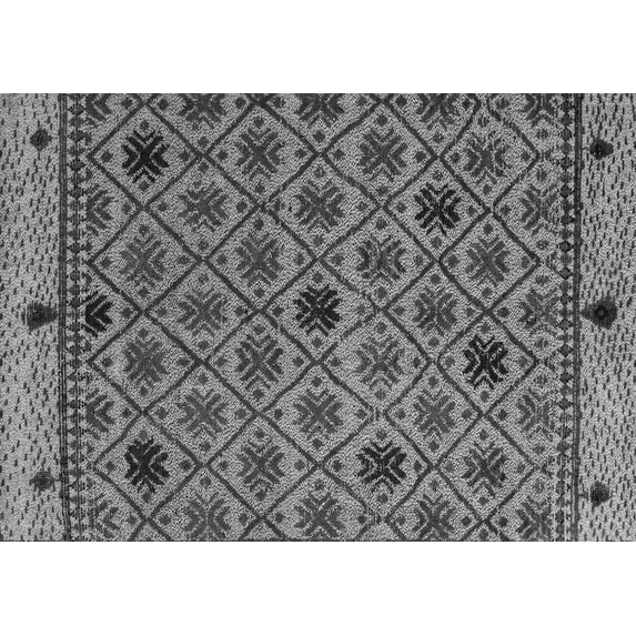 Ahgly Company Indoor Rectangle Abstract Gray Modern Area Rugs, 5' x 7'