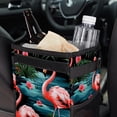 thumbnail image 6 of Flamingo Foldable Car Garbage Can with Lid Leak-Proof Mini Trash Can Hanging Storage Bag - Car Trash Bin, 6 of 6