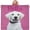 pink, variant on AISENIN Custom Pet Blanket with Pictures Extra Soft Personalized Blanket Customized Dog Blanket HD Print Custom Photo Blanket Custom Gift