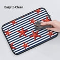 thumbnail image 6 of Bingfone Starfish Navy Blue Stripe Laptop Sleeve Case 15 Inch, 360° Protective Computer Carrying Bag, 6 of 9