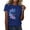 Blue, variant on Summer Tops for Women Loose Work Tops Women T Shirts Casual Space Short Athletic for Loose Fit Womens Summer T Shirt Casual Work Shirts Thin Shirt Fit Mom White XL