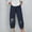 Navy, variant on Lilgiuy Women Fashion Casual Printing Pocket Fold Loose Full Length Pants Cooling Tactical Hiking Pants