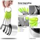 thumbnail image 2 of CHAO Cucharas y tazas medidoras: Juego de cucharas y tazas medidoras de acero inoxidable para cocina de 10 piezas para repostería y horneado, mango engrosado, 2 of 5