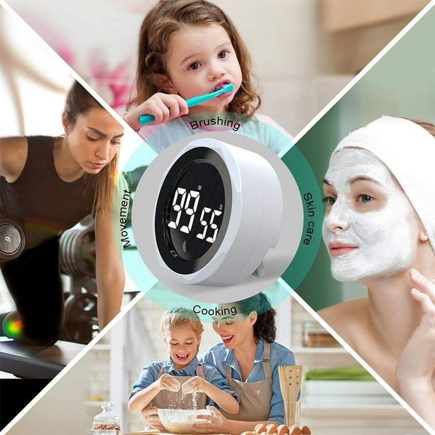 Temporizador digital de Despertador Cronometro Funcion Recordatorio para adultos Personas mayores Soledad Contador regresivo Walmart en linea