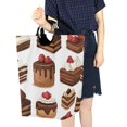 thumbnail image 4 of Yayeee Freestanding Laundry Hamper with Handle Collapsible Large Storage Basket for Clothes, White Sweet Cakes, 4 of 7