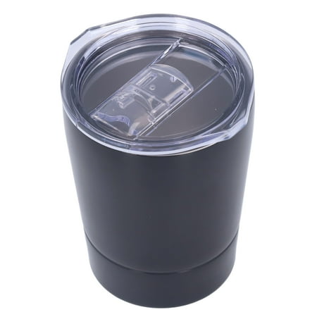 

260ml Coffee Cup Stainless Steel Coffee Mug Insulated Water Cup for Outdoor Travel OfficeBlack