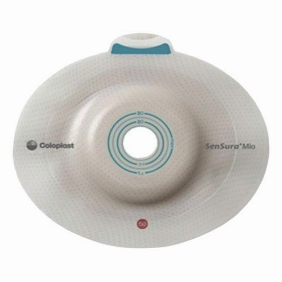 Coloplast 6216911 0.62 x 1.18 in. Mio Click 2-Piece Convex Light Barrier, Red