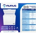 thumbnail image 2 of Aurus Afc07W Congelador Horizontal, Blanco, 7P3, Ruedas, Seguro Con Llave, 2 of 3