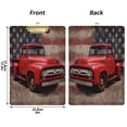 thumbnail image 2 of Acrylic Writing Board Gold 12.5*9 Inch Clipboards Transparent Acrylic Material Suitable For Office Classroom Teachers Fashion Bloggers Stationery Enthusiasts Red Truck Art, 2 of 9