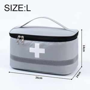 EcoNesxp Office First Aid Kit Empty Travel Rescue Bag First Aider Storage Medicine Emergency Kit Suitable for Car Outdoor