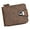Coffee, variant on Men's Vintage Compact Zipper Wallet, Vintage PU Leather Wallet, Compact and Portable, Gift for Mens Birthday, Black