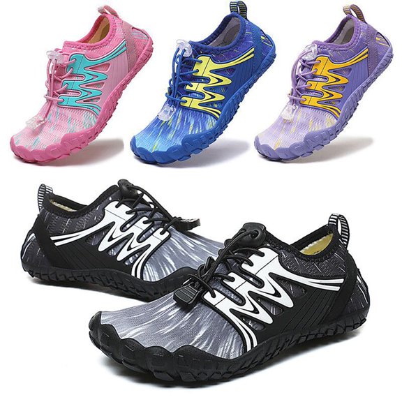 Kids Sneakers Low Top Athletic Shoes Sports Playground Running Walking Durable Non Shoes Kids Black 3 years-4 years