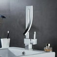 thumbnail image 5 of Chrome Waterfall Vanity Faucet Single Handle Bathroom Sink Basin Faucet 1 Hole, 5 of 9