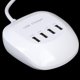 thumbnail image 5 of Cargador USB de 4 puertos para oficina en casa, cargadores inteligentes universales para teléfonos móviles de escritorio, 2,4 A, 100-240V (enchufe de la UE), 5 of 12