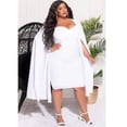 thumbnail image 4 of AURA Women Plus Size Long Sleeve Irregular Dress High Waist Fall Winter Casual Elegant Dress, 4 of 6