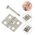 thumbnail image 5 of REACHISE 50 Sets Small Mini Hinges Decorative Vintage Mini Brass Hinges for Wooden Jewelry Box, 5 of 8