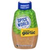 Spice World Squeezable Organic Minced Garlic – Value 20oz Garlic Container, USDA Certified Organic Garlic with Non-GMO Ingredients – Ready-to-Use Seasonings for Cooking in Convenient Squeeze Bottle