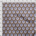 thumbnail image 4 of oneOone Cotton Cambric Light Brown Fabric Asian Block Craft Projects Decor Fabric Printed By The Yard 56 Inch Wide, 4 of 4