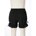 thumbnail image 4 of Jhaoyu Kids Girls Dance Shorts Ruffle Lace Bowknot Pumpkin Bloomers Security Short Panties Black 170, 4 of 7