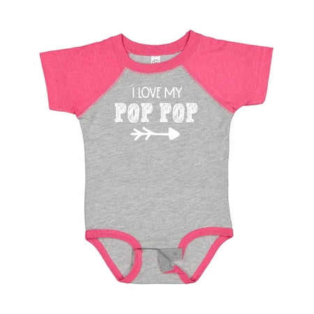 

Inktastic I Love My Pop Pop with Arrow Gift Baby Boy or Baby Girl Bodysuit