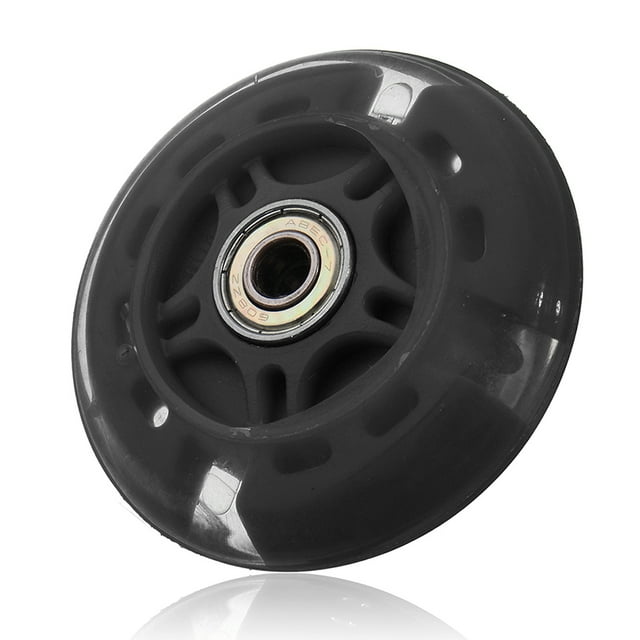 pitrice Metal Children Scooter Wheel Portable 80mm Replacing Repairing Rollerskate Inline Skate Colorful Wheels Part Component Black