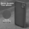 thumbnail image 6 of Compatible with iPhone 14 Plus Case with Screen Protector, Upgraded Liquid Silicone with [Camera Protection] [Soft Anti-Scratch Microfiber Lining] Phone Case for iPhone 14 Plus - Black, 6 of 14
