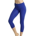 thumbnail image 4 of 2 Pack Women Seamless Basic Stretch Capri Sports Yoga Leggings, 4 of 4