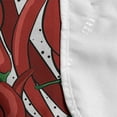 thumbnail image 4 of Peppers Microwave Oven Cover, Pattern of Chili Peppers with Dotted Background Vegan Spicy Food Theme, Water Resistant Organizer with Pockets for Kitchen, 36" x 12", Vermilion Ruby Green, by Ambesonne, 4 of 4