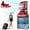 Red&Black 15L, variant on 15L Portable Misting Fan with Wheels, 30000mAh Rechargeable Battery Operated Outdoor Fan, 4 Speeds & 4 Mist Modes, 90° Auto-Oscillation, for Patio, Camping, Jobsite, BBQ