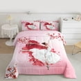 thumbnail image 2 of Homewish Kawaii Ballet Princess Bedding Comforter Set, Pink Cherry Blossoms Twin Comforter Sets, Chic Watercolor Artwork Reversible Bedding Set, Ultra Soft Bedroom Decor, 2 Pieces, 2 of 8