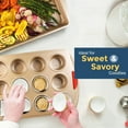 thumbnail image 6 of PERLLI 8-Pc Non Stick Baking Pans Set Gold Bakeware with Red Silicone Grips, 6 of 7