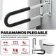 thumbnail image 2 of Barras De Seguridad, Plegable Pasamanos Abatibles para Inodoro Barra, Aluminio Barandilla de Seguridad para Baño, Agarraderas para Baño Adulto Mayor, Agarre para Bañera o Ducha Discapacitados, 2 of 7