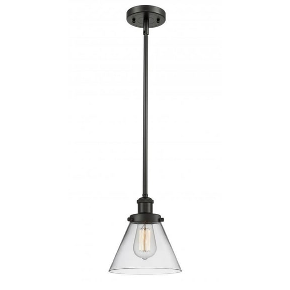 916-1S-OB-G42-LED-Innovations Lighting-Large Cone-3.5W 1 LED Pendant in Industrial Style-8 Inches Wide by 10 Inches High   Oil Rubbed Bronze Finish