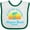 White and Green, variant on Inktastic Summer Enjoy the Sunshine Newport Beach Florida in Blue Boys or Girls Baby Bib