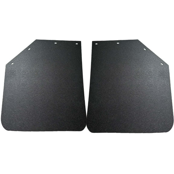 BST BSSP Pair Universal Heavy Duty Polymer Mudflaps 24x30 Inch, Black Angled Splash Guard Mud Flaps for Semi Trucks Tractor Trailer