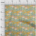 thumbnail image 1 of oneOone Cotton Poplin Yellow Fabric Abstracts Craft Projects Decor Fabric Printed By The Yard 56 Inch Wide, 1 of 4