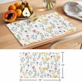thumbnail image 6 of Spring Flower Placemats Set of 4 Yellow Pink Purple Flower Floral Farm Plant Heat Insulation Washable Place Mats, Non-Slip Table Mats for Dining Table Party Kitchen Decor,13x19 Inch, 6 of 9
