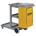 thumbnail image 2 of Global Industrial Janitor Cart Gray with 25 Gallon Vinyl Bag, 2 of 7