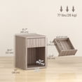 thumbnail image 3 of HOMCOM Modern Nightstand Set of 2, Bedside Table for Bedroom, Grey, 3 of 10