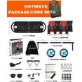 thumbnail image 6 of HOTWAVE Portable Exercise Equipment with 16 Gym Accessories.20 in 1 Push Up Board Fitness,Resistance Bands with Ab Roller Wheel,Home Workout for Men, 6 of 7