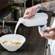 thumbnail image 5 of Cuenco de cereal Plato en espiral Separación Sándwich Sopa Vajilla para mezclar Cocina casera Salsa irrompible Plato de desayuno para niños Blanco Vogacara HA009074-02, 5 of 6