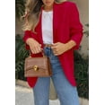 thumbnail image 2 of Blazer PRETTYGARDEN 2025 para mujer, casual, de negocios, color rojo, 2 of 6