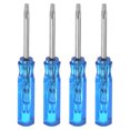 thumbnail image 1 of Unique Bargains 4Pcs Mini Torx Screwdriver T6 Magnetic Star Head 45mm Length for Repair, Blue, 1 of 6