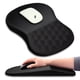 thumbnail image 1 of Hokafenle Alfombrilla ergonómica para ratón con diseño de masaje, reposamuñecas para aliviar el dolor, alfombrilla para ratón con espuma viscoelástica y base de PU antideslizante para ratón y escritor, 1 of 6