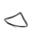 thumbnail image 4 of CHOOSE YOUR COLOR Black-Tone Chevron Pointed V Shape Ring .925 Sterling Silver Band Jewelry Female Size 9, 4 of 4