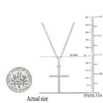 thumbnail image 4 of Dazzlingrock Collection Round White Diamond Cross Religious Pendant for Her with Silver Chain (0.15 ctw, Color I-J, Clarity I1-I2) in 14K White Gold, 4 of 5