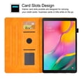 thumbnail image 4 of GSFY Case for Galaxy Tab A 10.1 inch 2019, PU Leather Wallet Stand Protective Shell with Stylus Holder for Samsung Galaxy Tab A 10.1 2019 Tablet SM-T510/T515/T517, Orange Blocks, 4 of 7