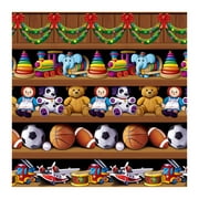 Christmas Santa'S Workshop Backdrop Party Decorations - 6 Pack (1 Per Package)